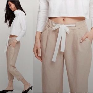 Aritzia Wilfred Allant Linen Pants